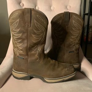 Womens Ariat anthem waterproof western boots, square toe
